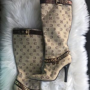 *last call* rocawear heeled boots size 8 worn once